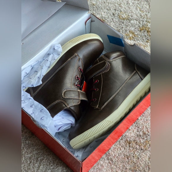 Deer Stags Boy's Niles Memory Foam Dress Casual Comfort High Top - Picture 2 of 5